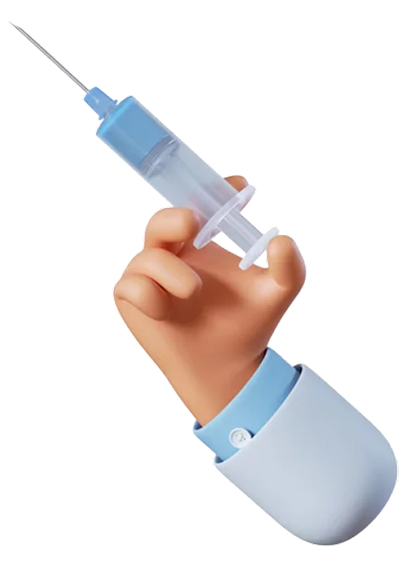 Syringe for testosterone therapy injection